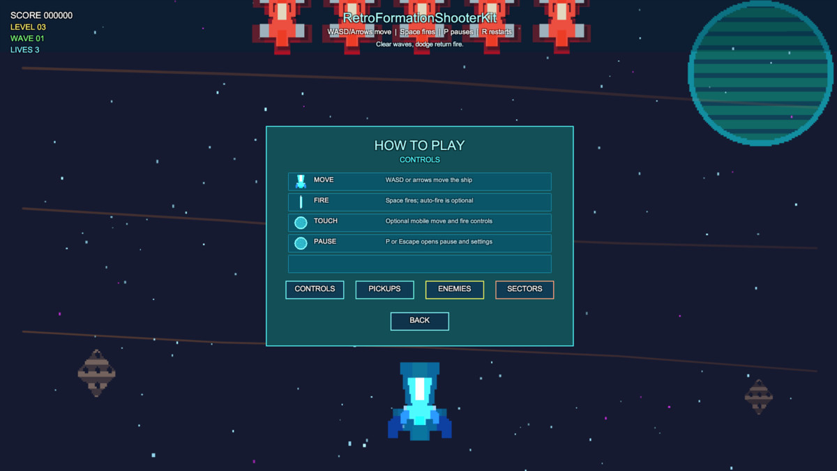 Retro Formation Shooter Kit