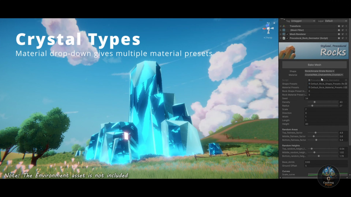 Procedural Stylized Rock Generator
