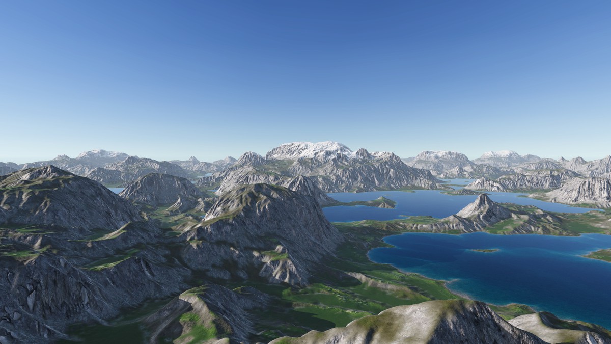 Procedural Mountains & Rivers 8K - 37 Terrains