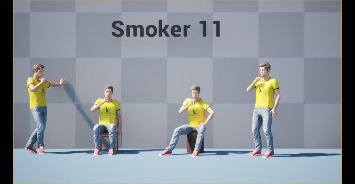 Cigarette Smoker Animation
