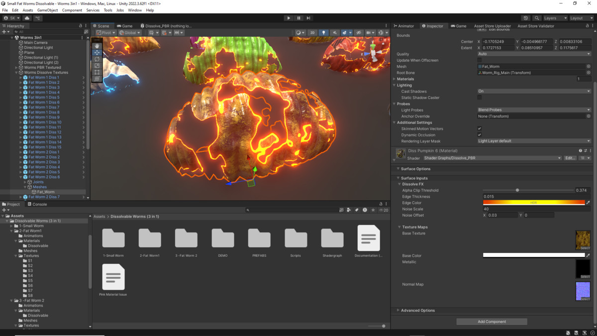 Dissolvable Worms (3 in 1 PACK)