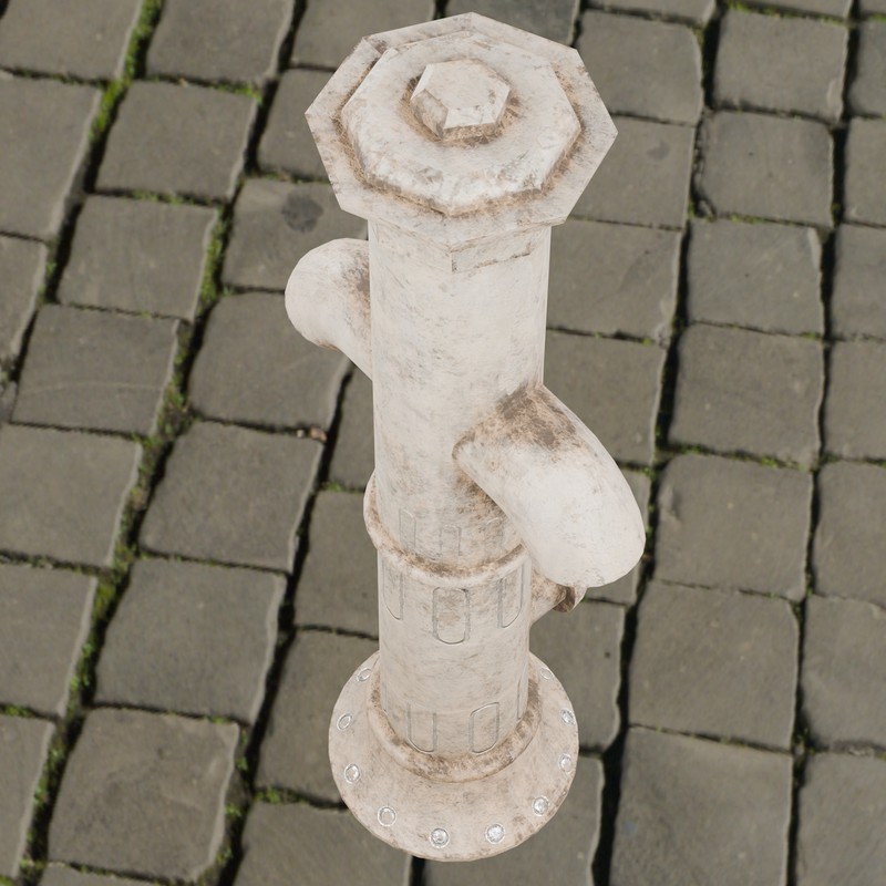 Vintage Cast Iron Fire Hydrant – Low Poly PBR with LODs