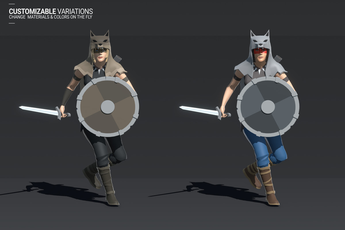 Polyquest Heroes: Warrior I Huntress