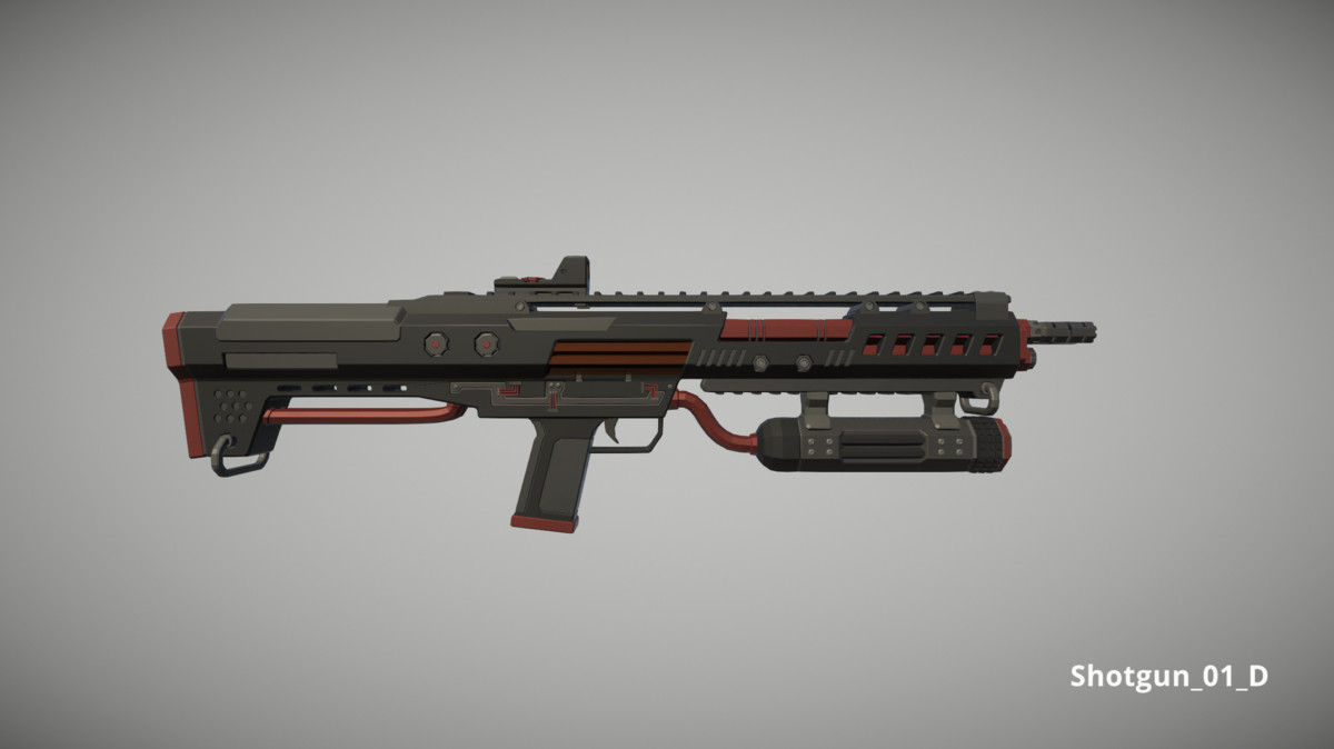 Cyberpunk Armory - Low Poly