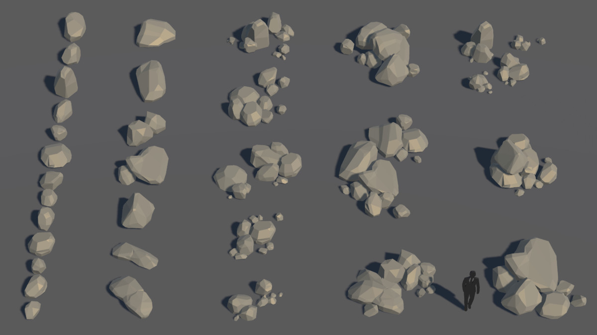 LowPoly Nature Stone