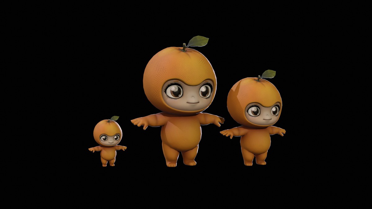 Chibi Fruit Orange