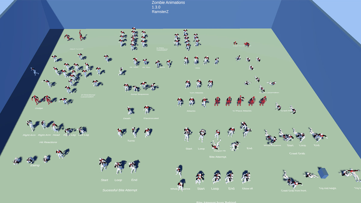 Zombie Animations Set