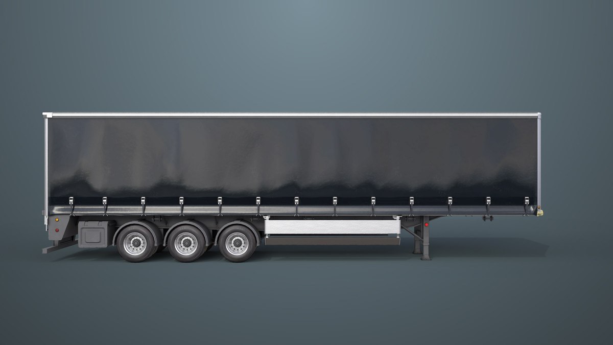Curtainsider Trailer 4 Variant Collection URP HDRP Textures