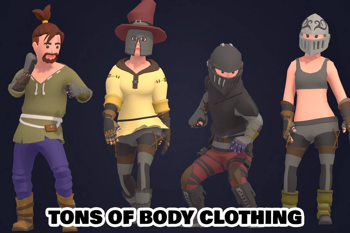 Customizable 3D Fantasy Characters Bundle