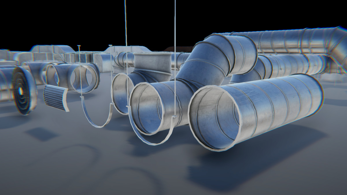 Modular Industrial Air Duct System