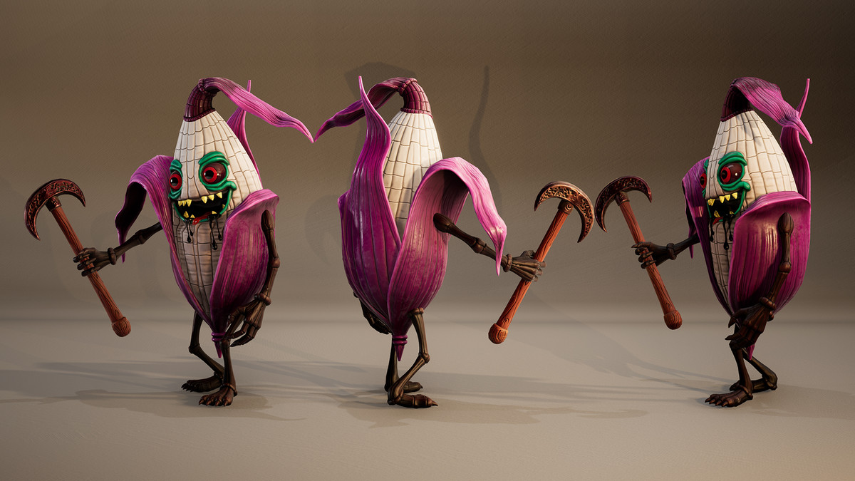 Nightmare Corn – Stylized Horror Enemy Pack (3 Skins, Hand-Painted)