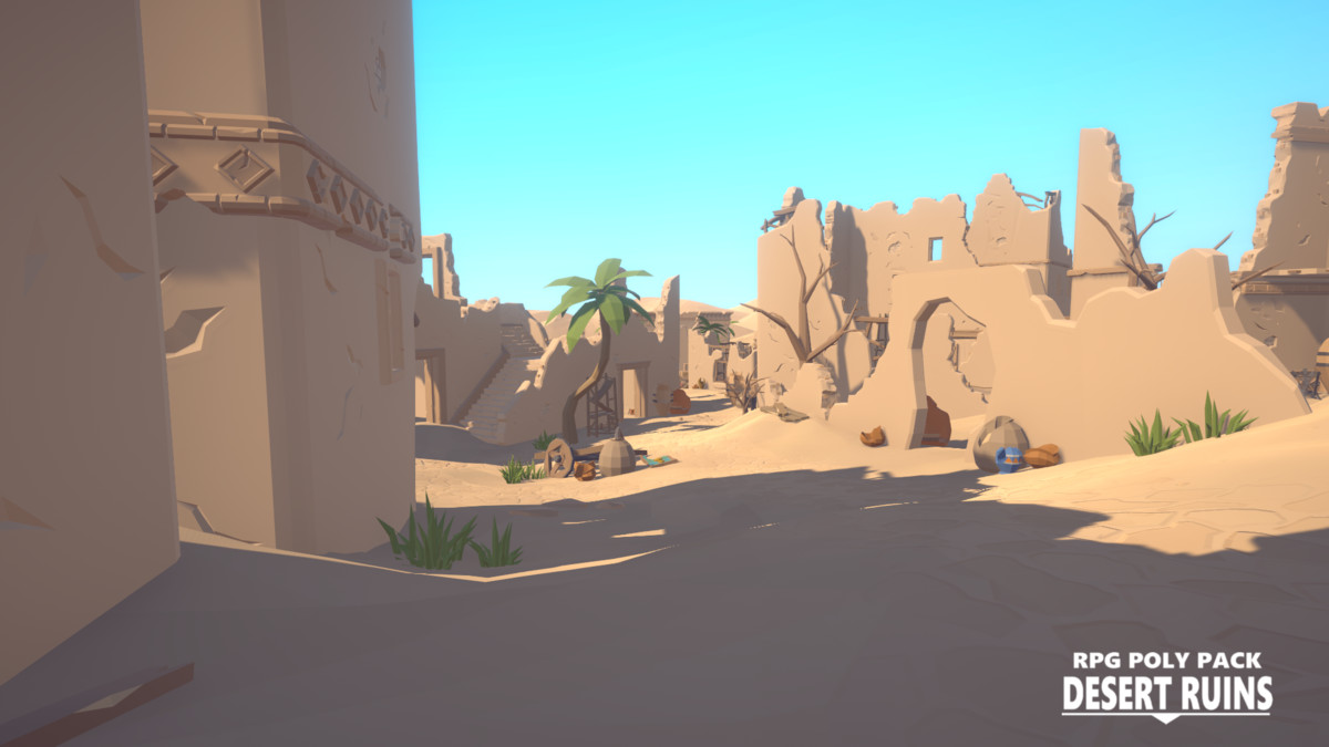 RPG Poly Pack - Desert Ruins