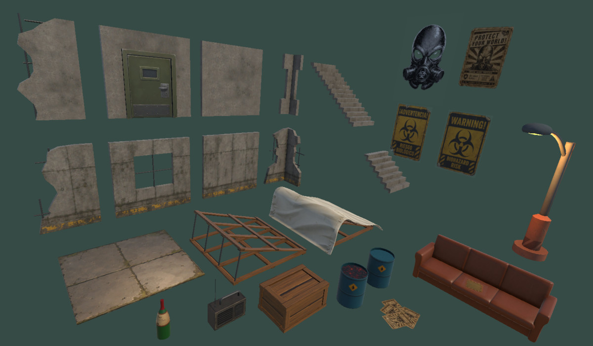 Ruined Shelter – Post-Apocalyptic Modular Pack