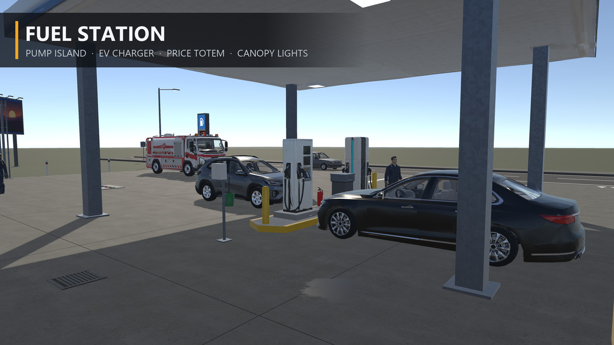 Highway Service & Rescue — Service Station, Vehicles & Staff
