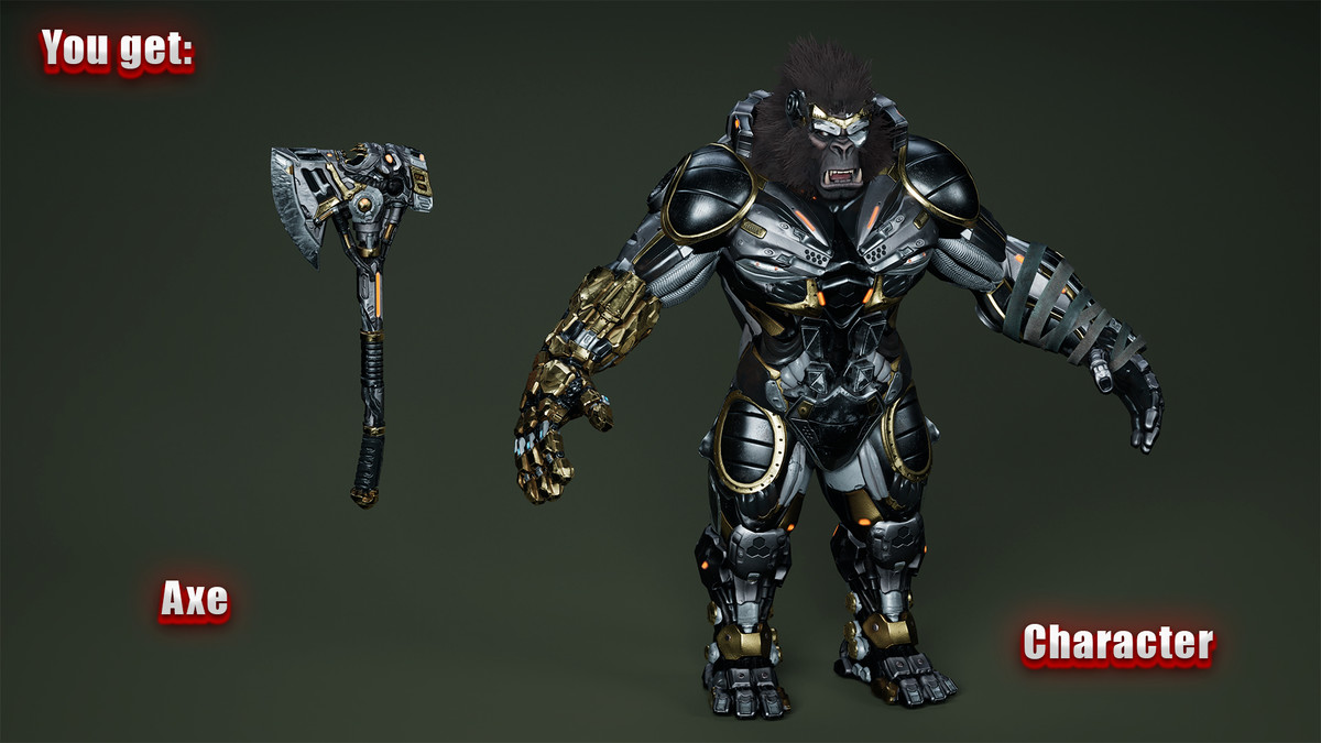 Sci-Fi Titan Gorilla