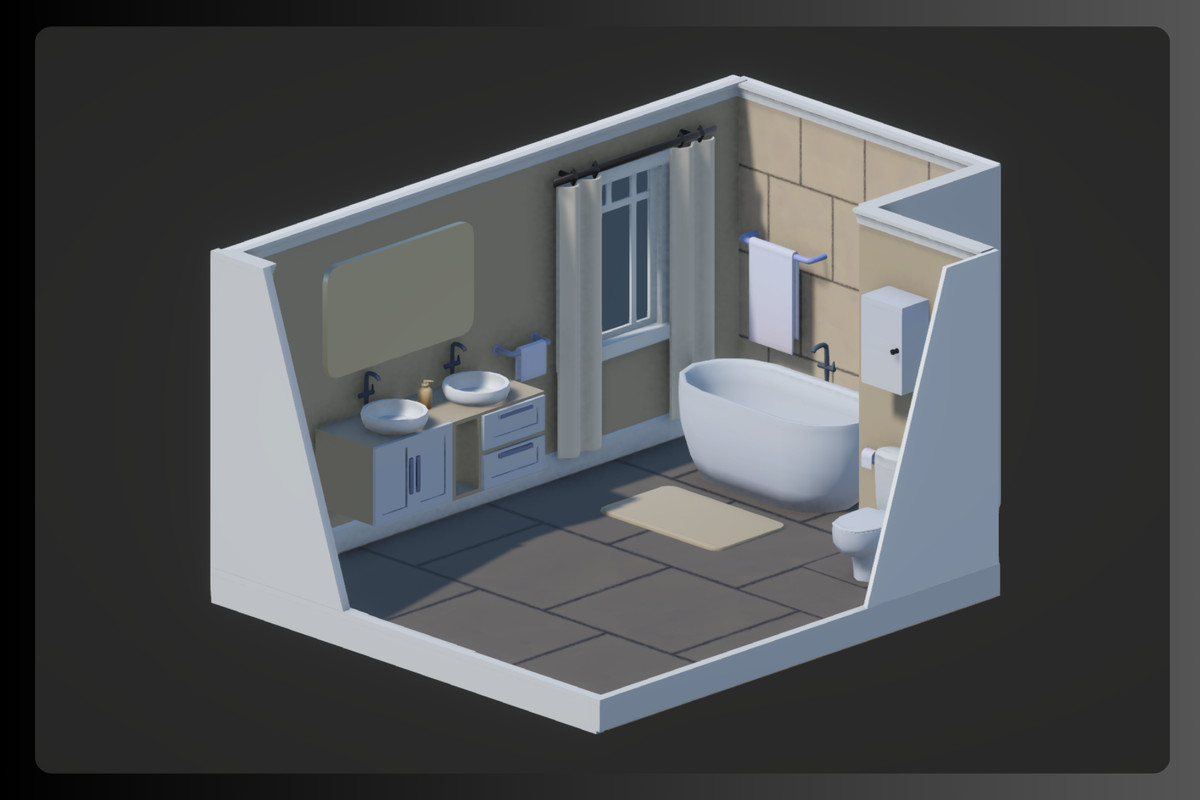 Low Poly Interior Houses – Modular Home Assets Pack