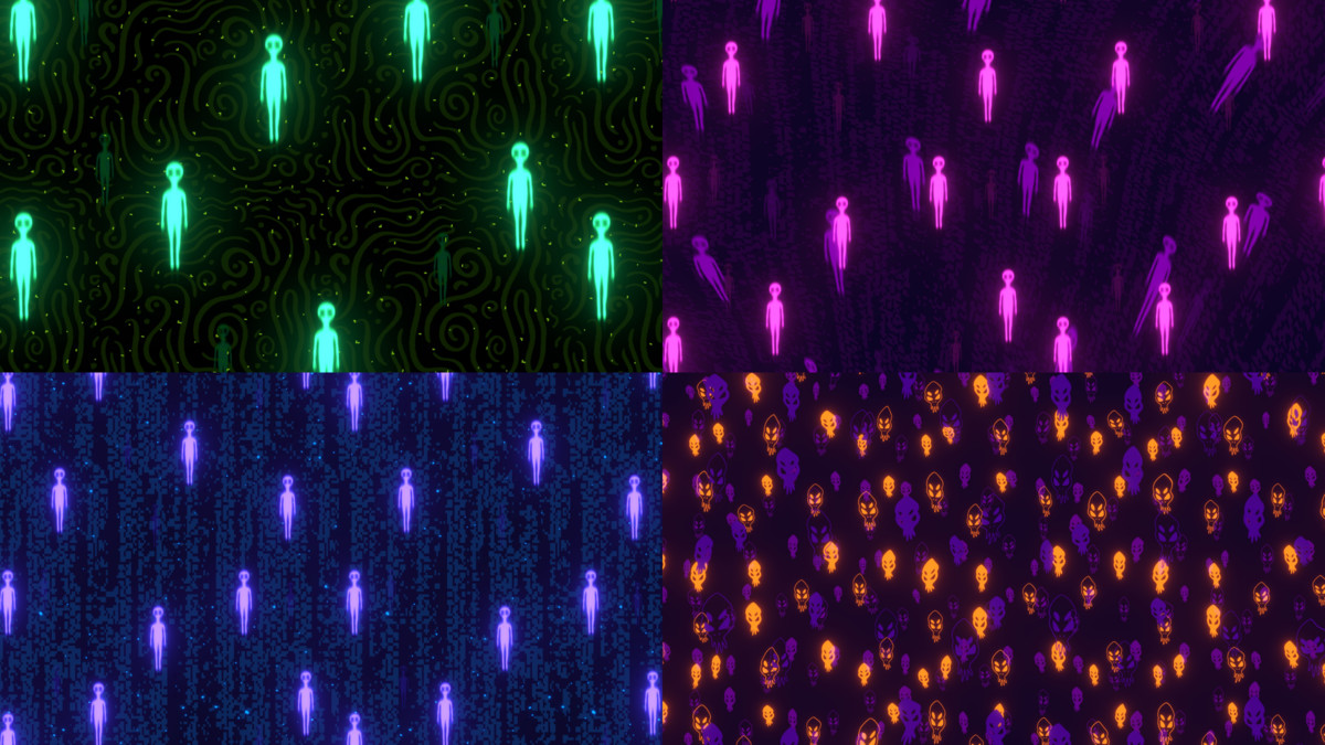 Space & Alien Background Shader