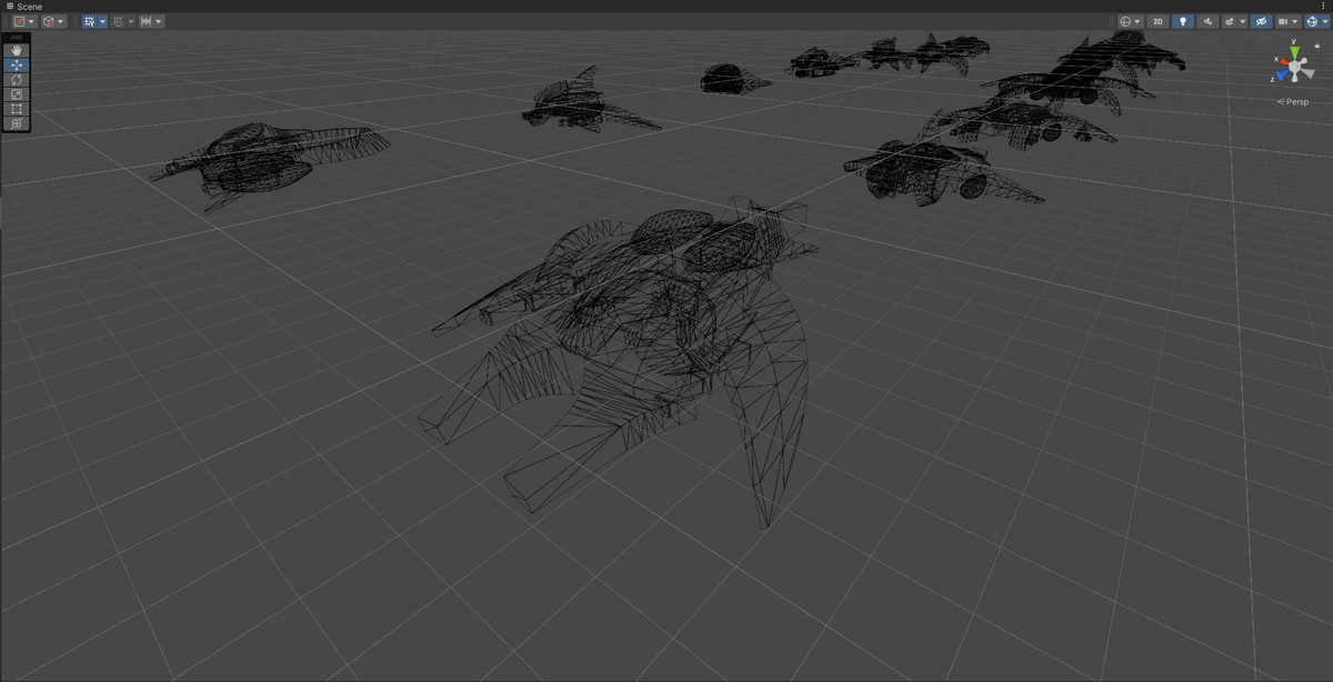 Sci-Fi Alien Modular Spaceship Proton Legacy