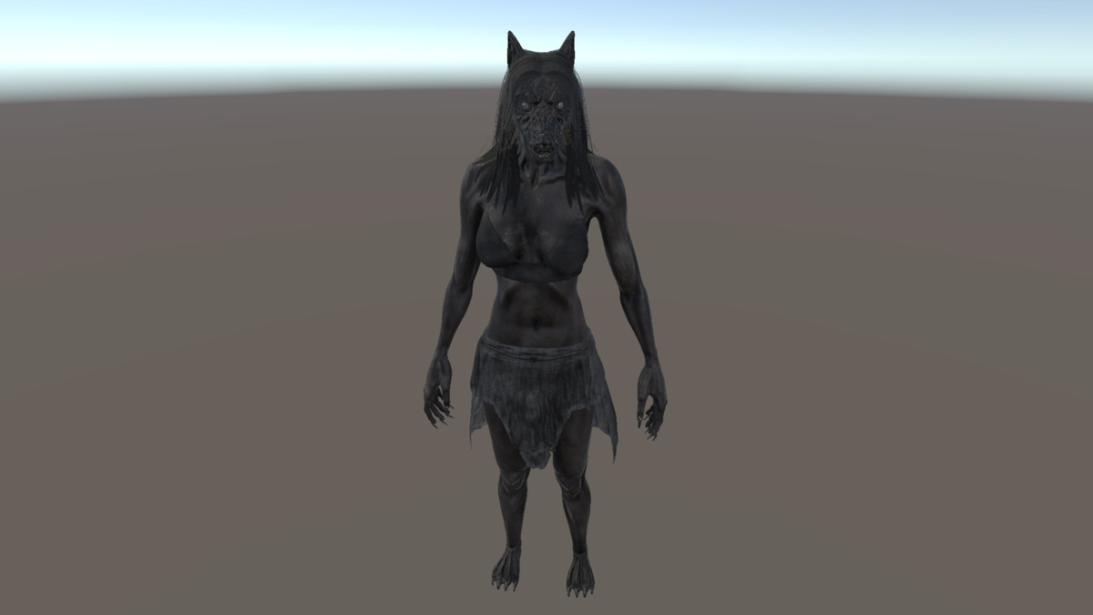 Female Werewolf - Realistic Horror Creature