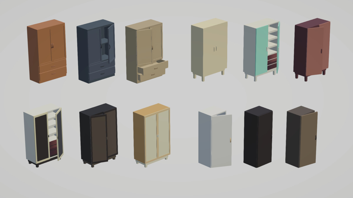 Low Poly Interior Houses – Modular Home Assets Pack