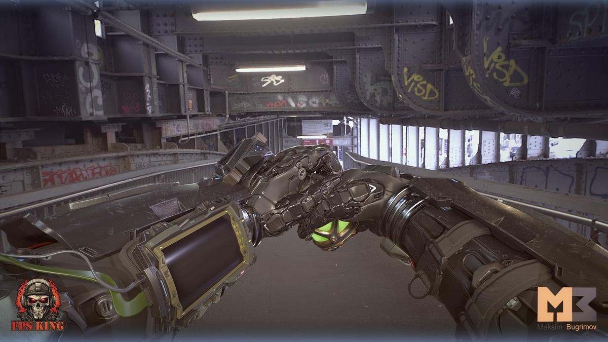 Sci_Fi Hands With Grenade (Animations)