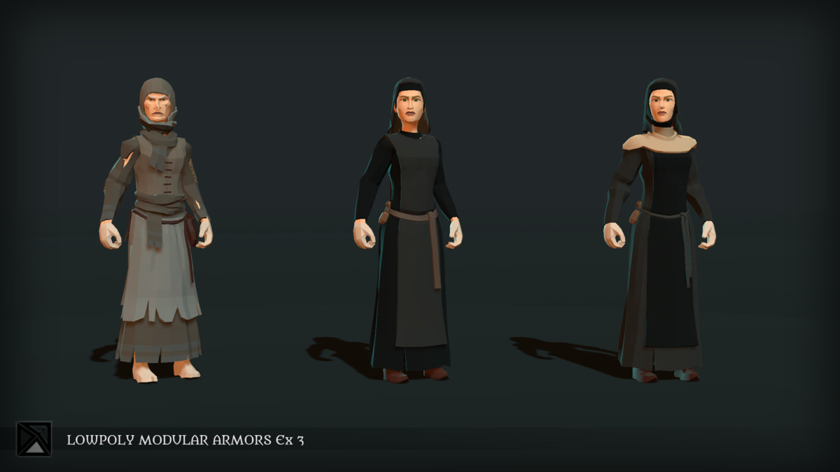 Low Poly Modular Armors Expansion Pack 03 - LOWPOLY MEDIEVAL FANTASY SERIES