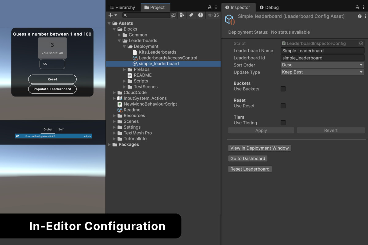 Unity Building Block – Leaderboards by Unity Technologies