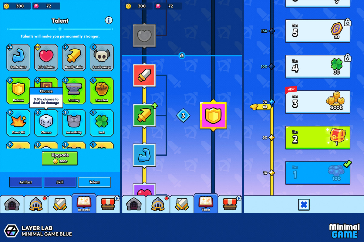 GUI Pro - Minimal Game Blue(+PSD)