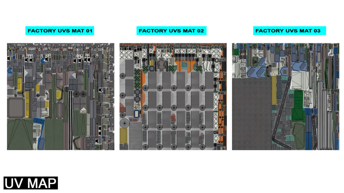 Factory Warehouse Exterior and Interior URP and HDRP Textures