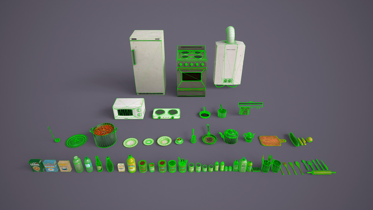 Retro Kitchen Props