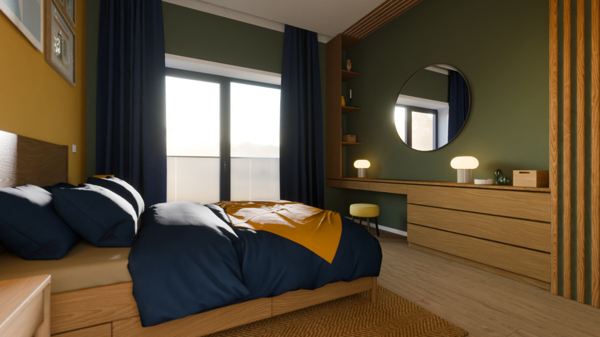 Photorealistic Bedroom Interior – HDRP Ready