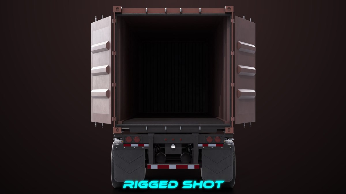 Container Carrier Trailer 03 URP HDRP Textures