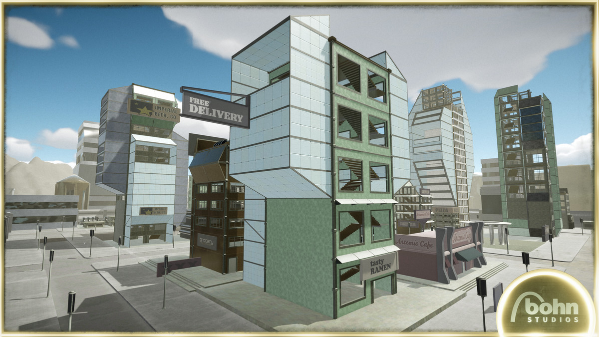 OWA Tech District 02 - City Building Kit: Sci-Fi, Cyberpunk, Modern, Futuristic