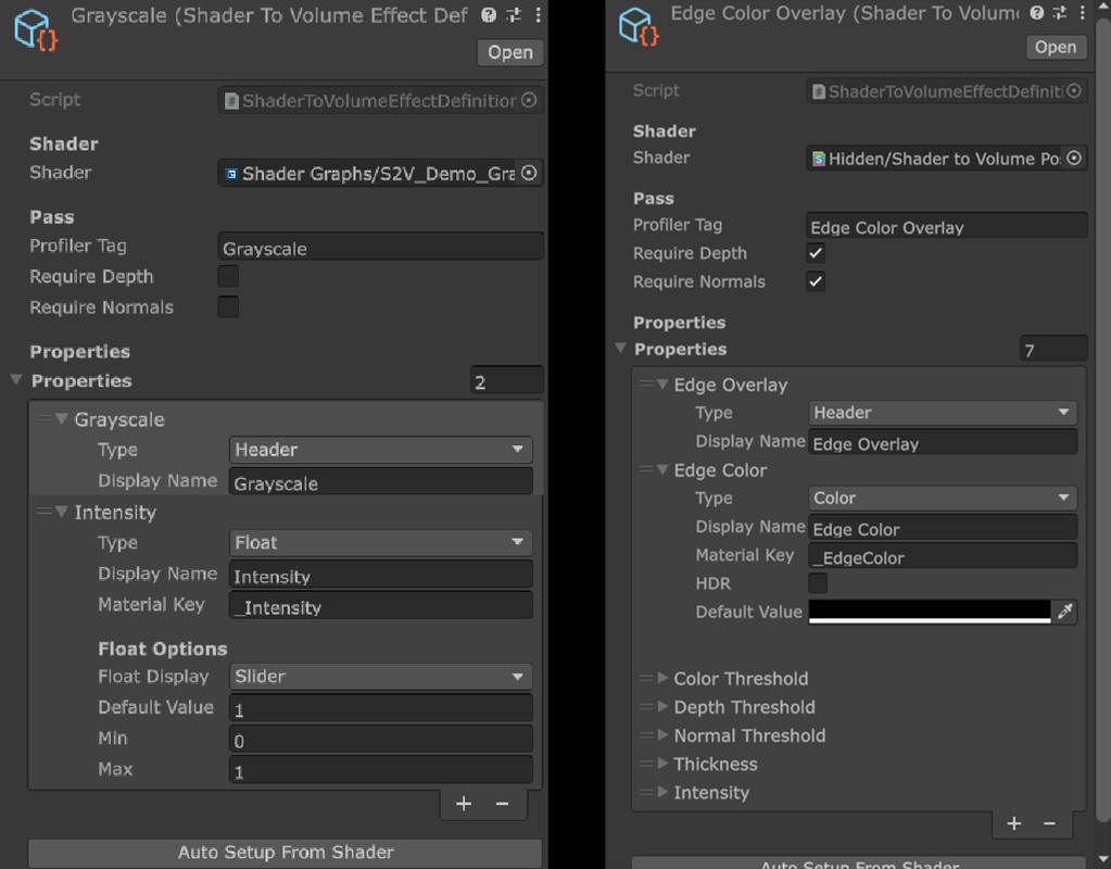 Shader to Volume Post FX