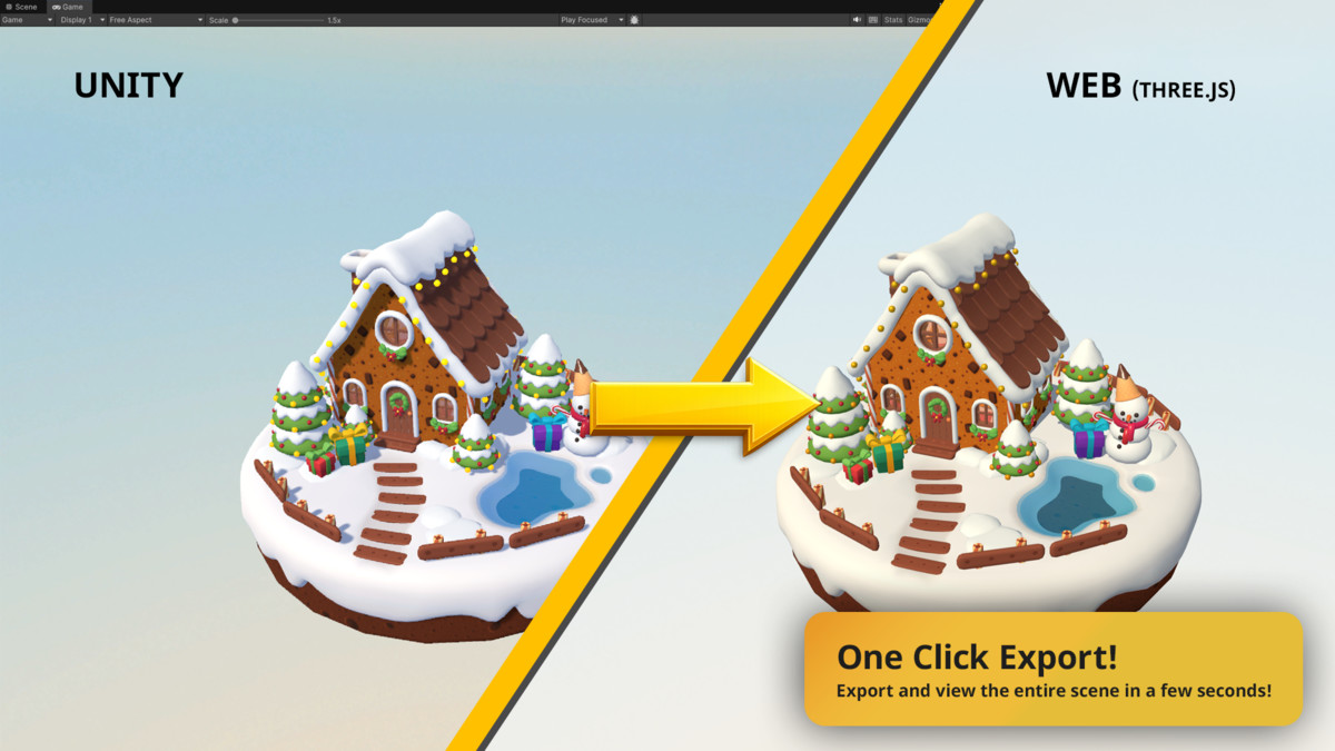 Three.JS Export - Instant Scene Export For Web