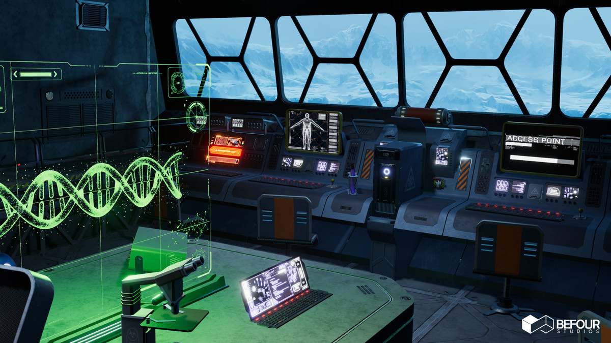 Sci-Fi Polar Station Environment (Modular, Space, Station)