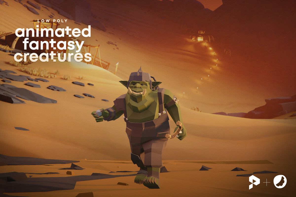 Low Poly Animated Fantasy Creatures