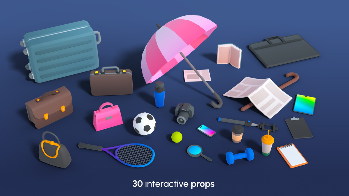 City Characters Mini - Low Poly Animated Pack