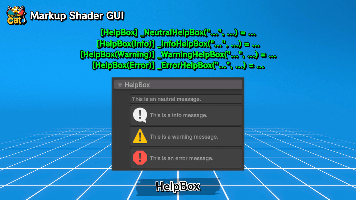 Markup Shader GUI – Tag-Based Layout for Shaders