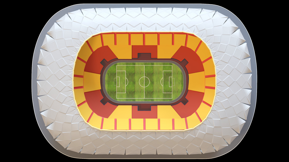 Stylised Sport Stadium Collection - 12 Low Poly Modular 3d Assets