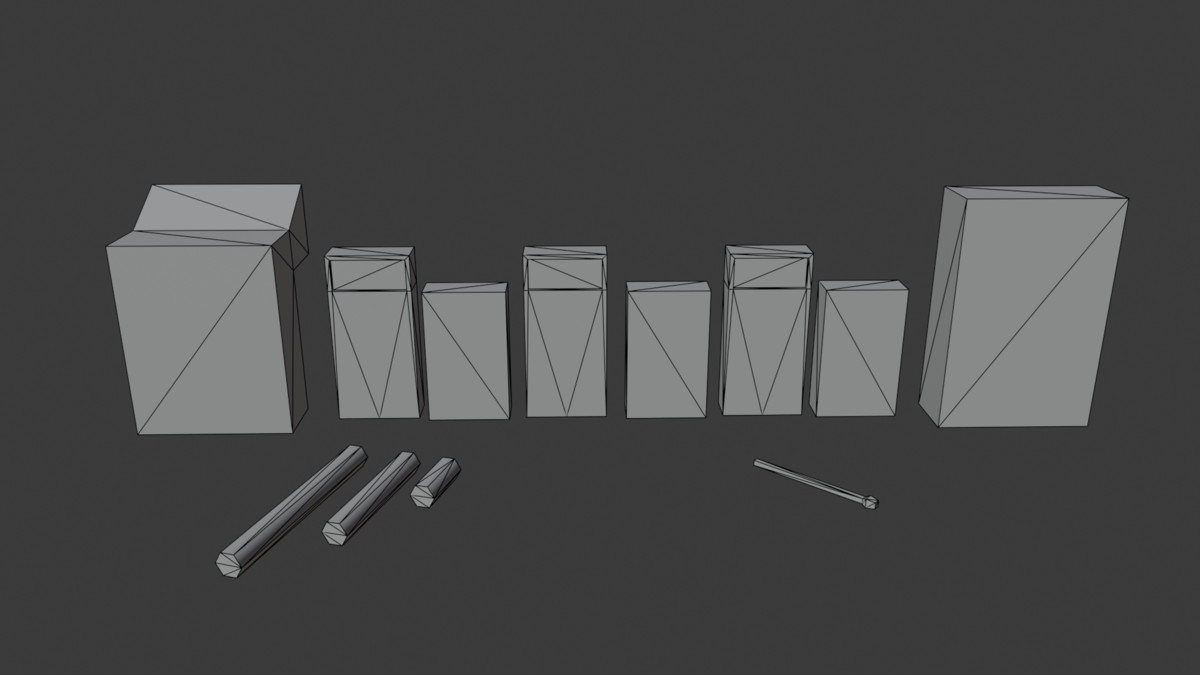 PSX Supplies Pack – 46 Lowpoly Supplies Props