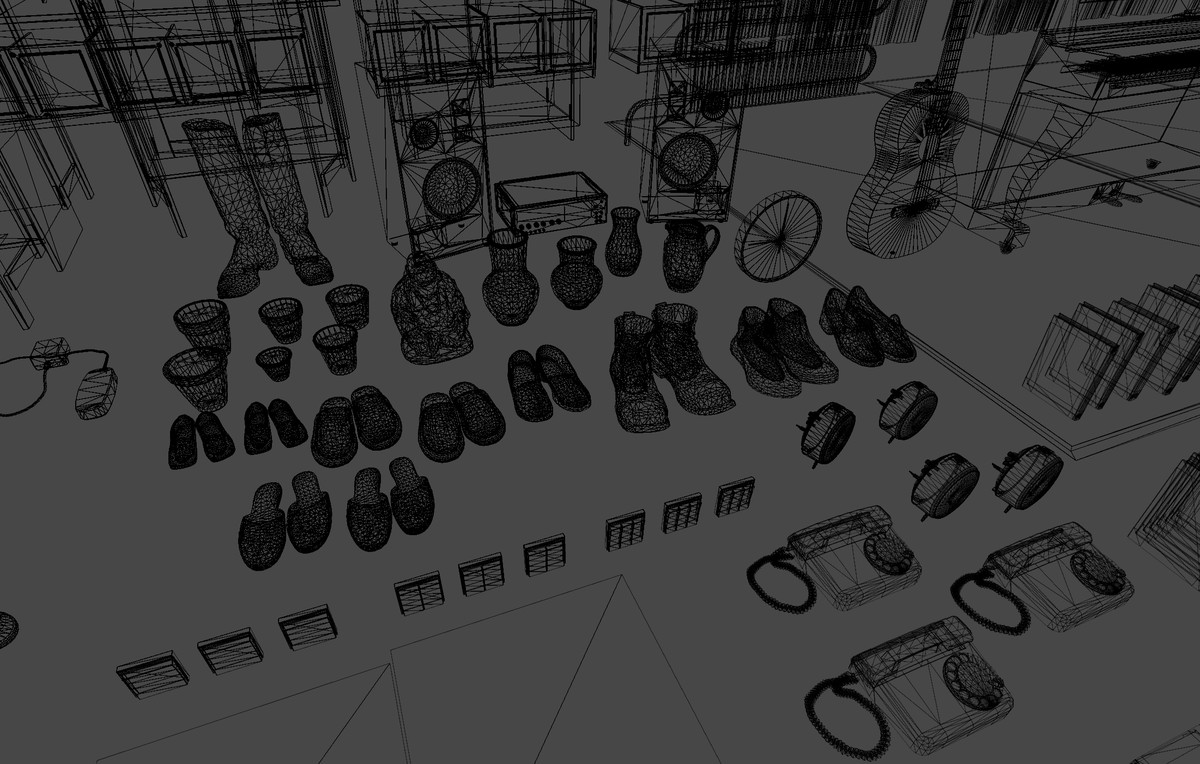 Old Interior Props Pack 3
