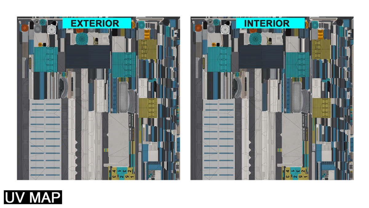Logistic Cargo Warehouse Interior and Exterior URP HDRP Textures