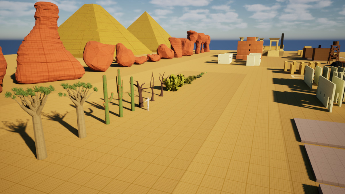 Desert Blockout Kit – 236 Modular Assets | Villages, Temples & Open Worlds