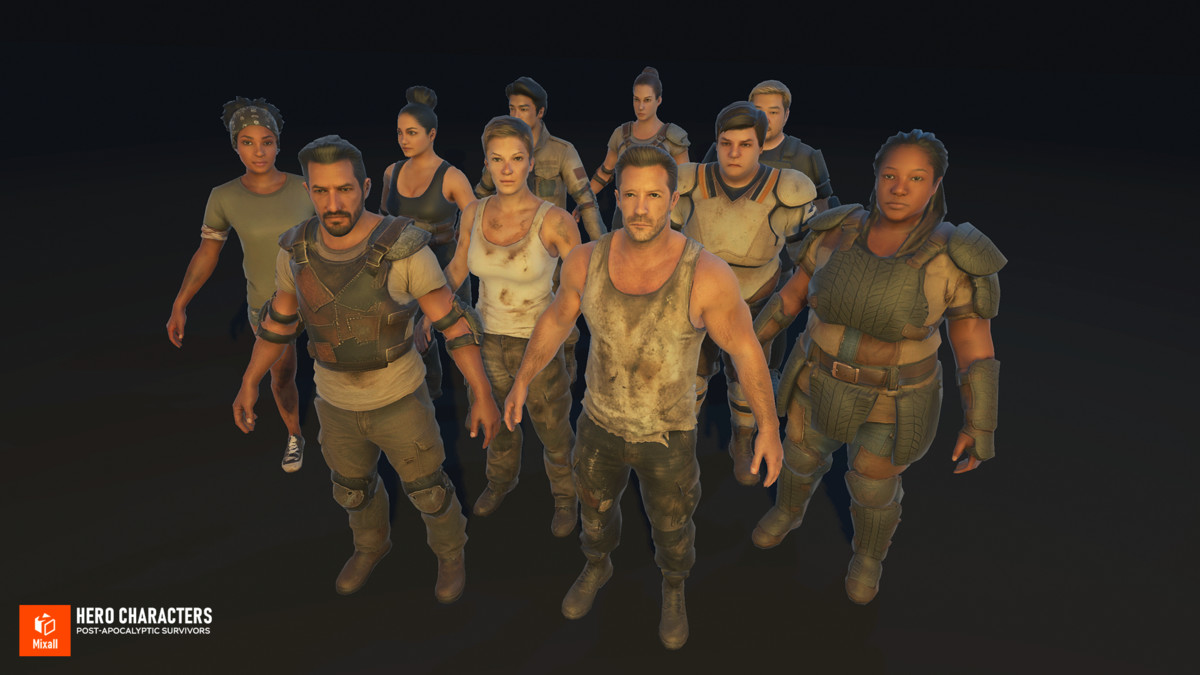 Hero Characters - Post-Apocalyptic Survivors