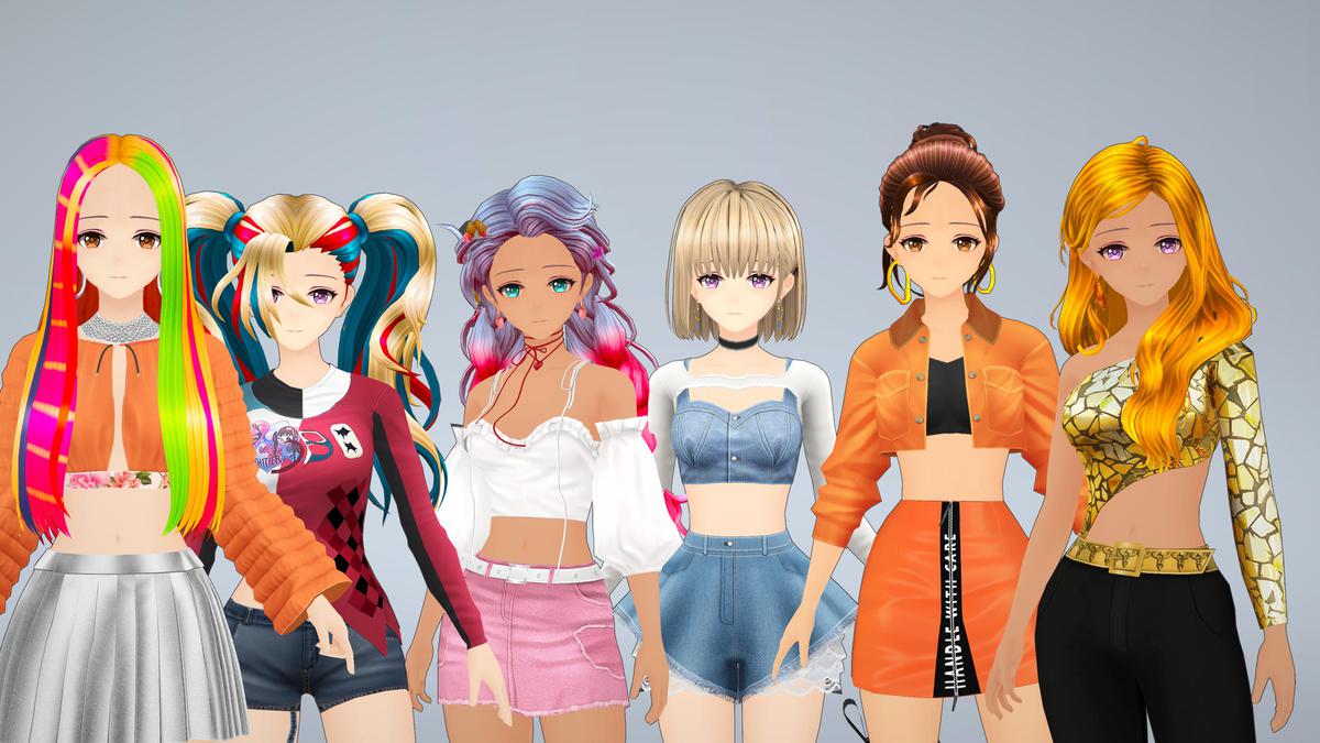 Anime Character Dancer - Combo 3 (12 outfits)