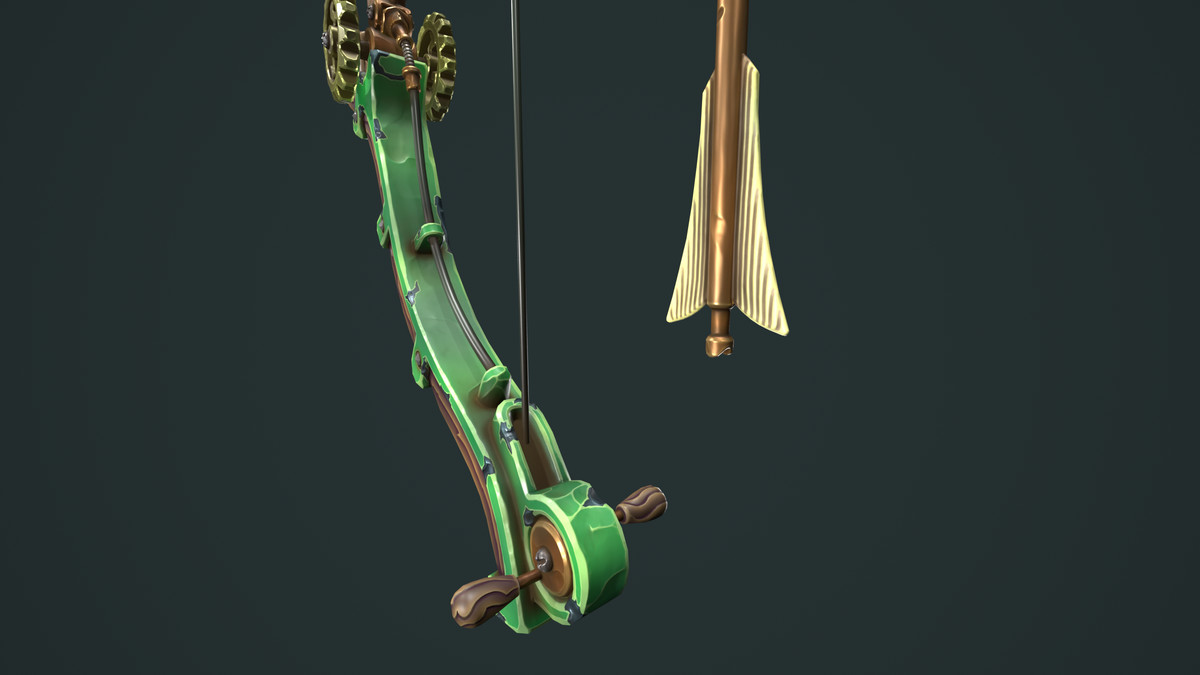 Steampunk bow quiver arrow