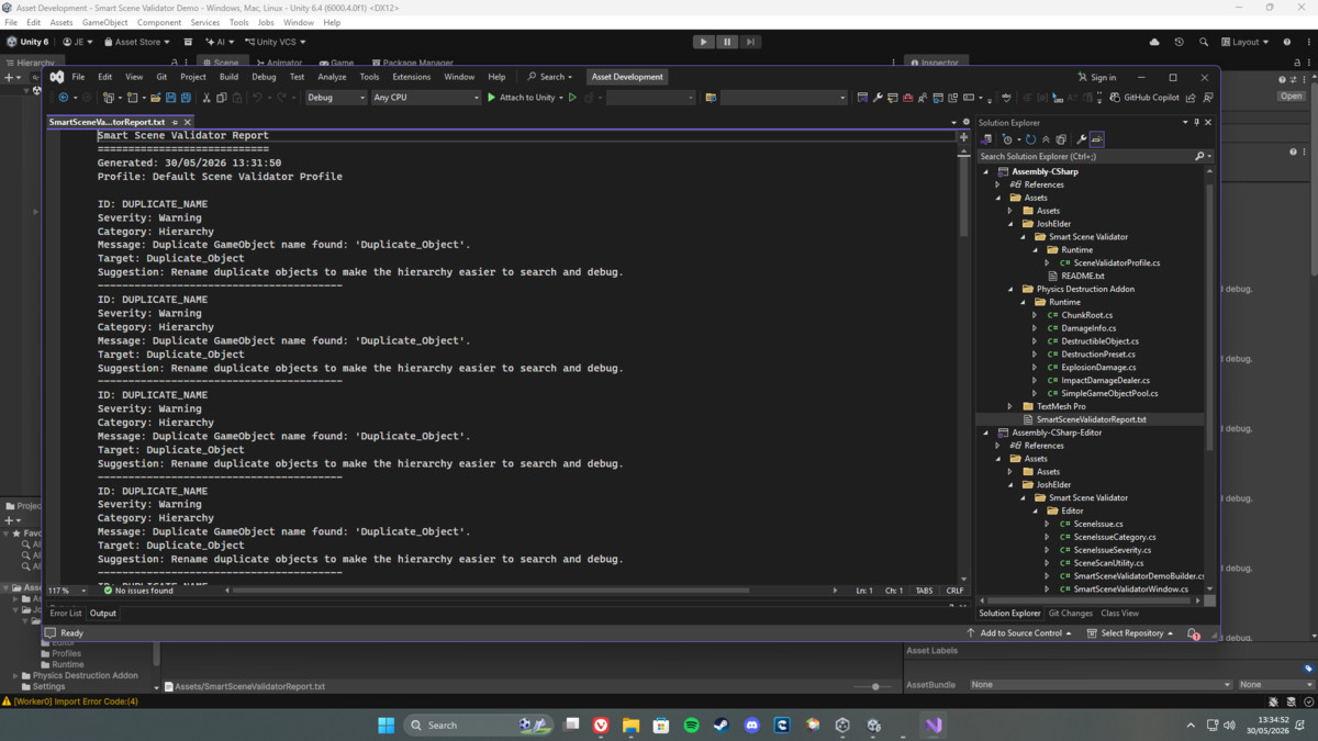 Josh’s Smart Scene Validator