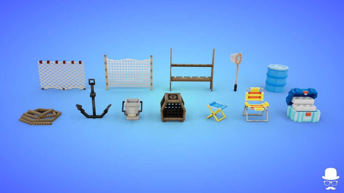 Voxel Fishing Pack