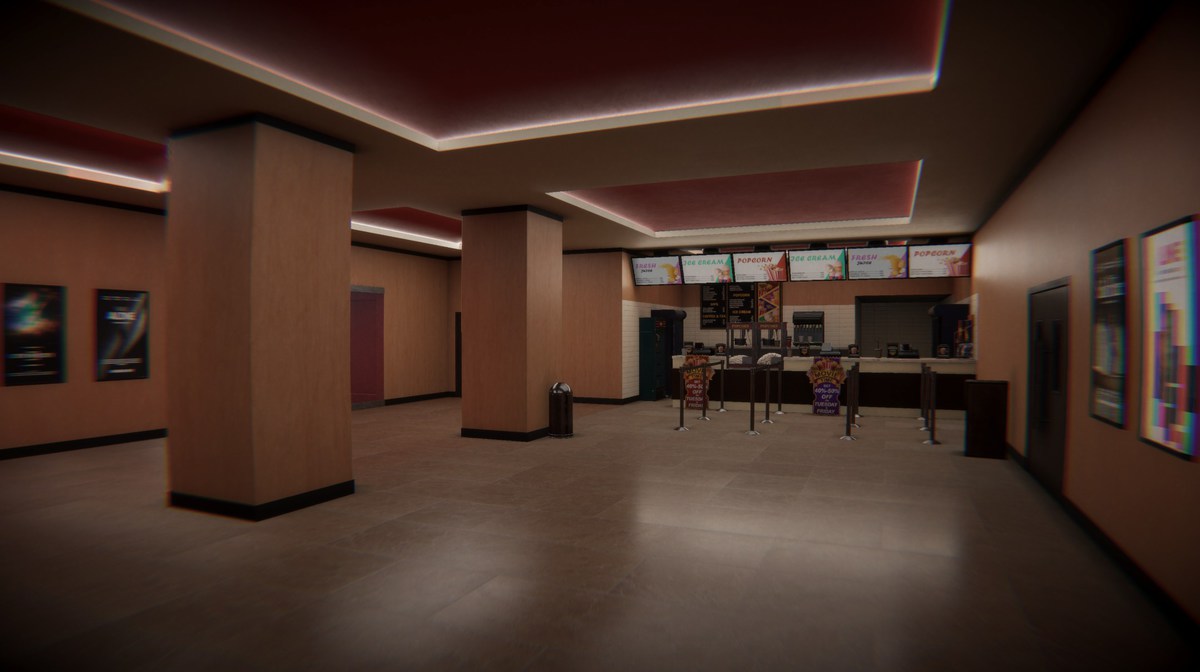 Cinema Lounge Theatre 3d Environment